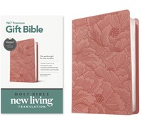 NLT Premium Gift Bible Dusky Pink Petals Leatherlike